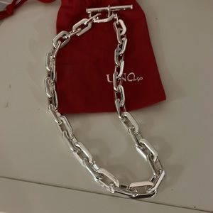 Uno de 50 silver link necklace